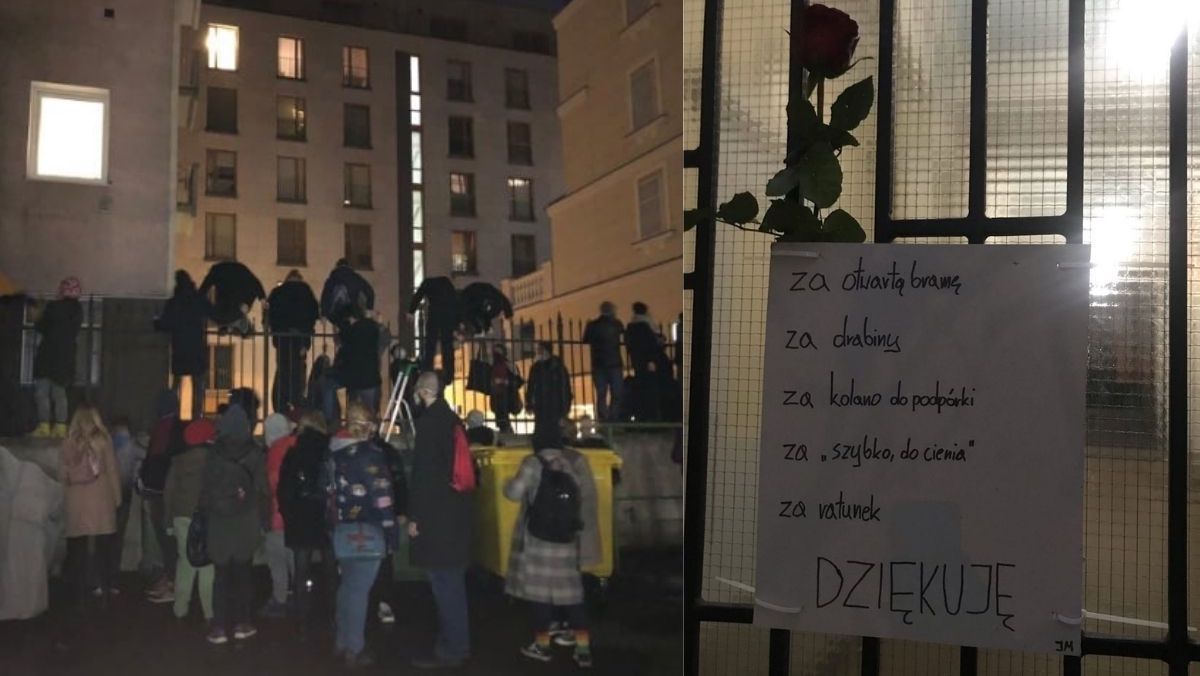 Protestujący dziękują mieszkańcom, którzy ratowali ich przed policją urządzającą sobie safari