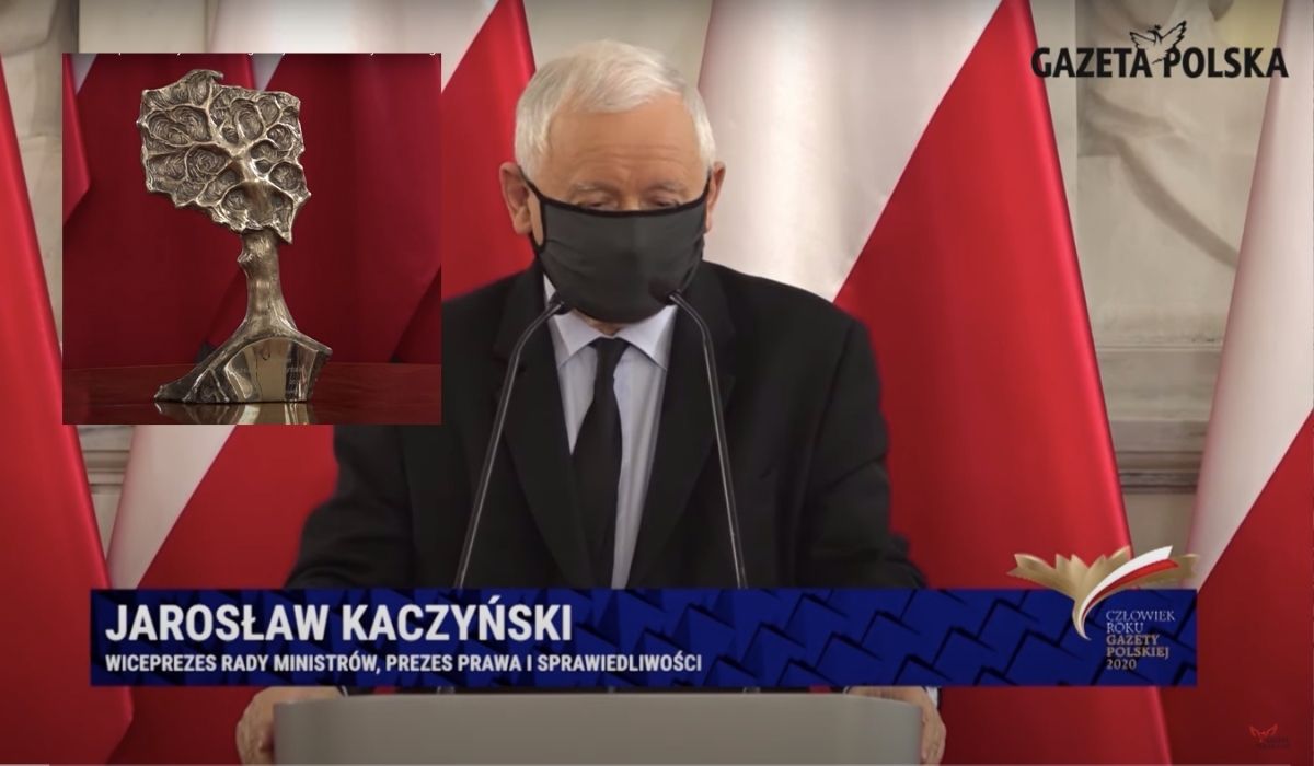 Jarosław Kaczyński został człowiekiem roku 2020 Klubów Gazety Polskiej
