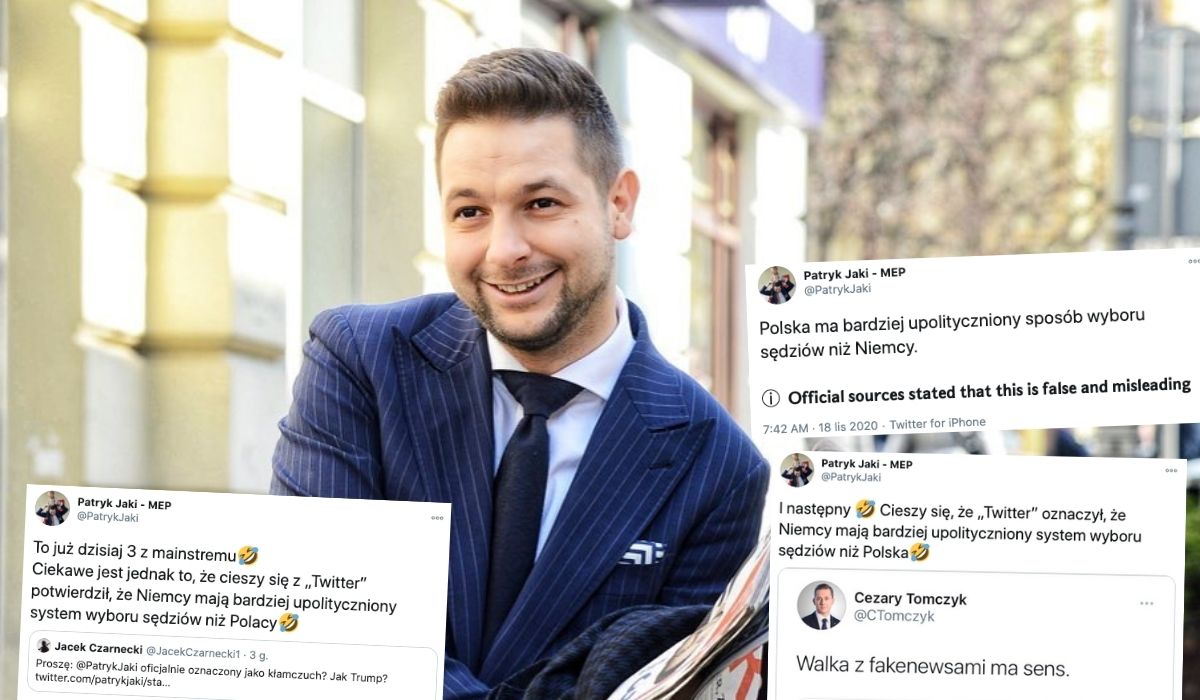 Patryk Jaki zaczął udawać, że Twitter cenzuruje jego wpisy jak Trumpa i cieszy się, kiedy ktoś wierzy
