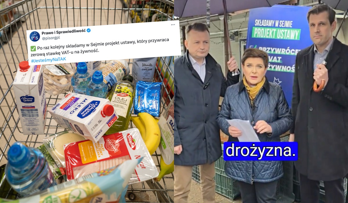 PiS żąda powrotu zerowego VAT-u na żywność, składa swój projekt ustawy