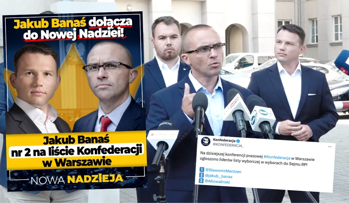 Syn Mariana Banasia wystartuje w wyborach z listy Konfederacji