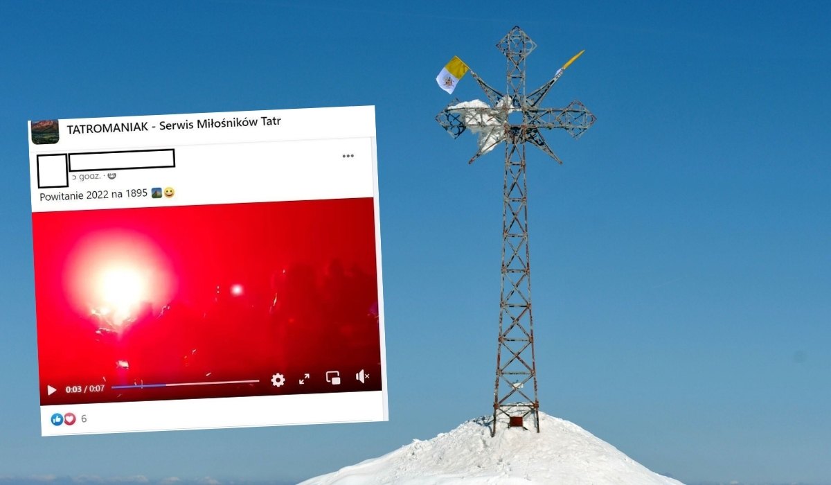 Nienachalnie inteligentni turyści odpalili fajerwerki na Giewoncie, na szczęście nagrali na siebie dowody