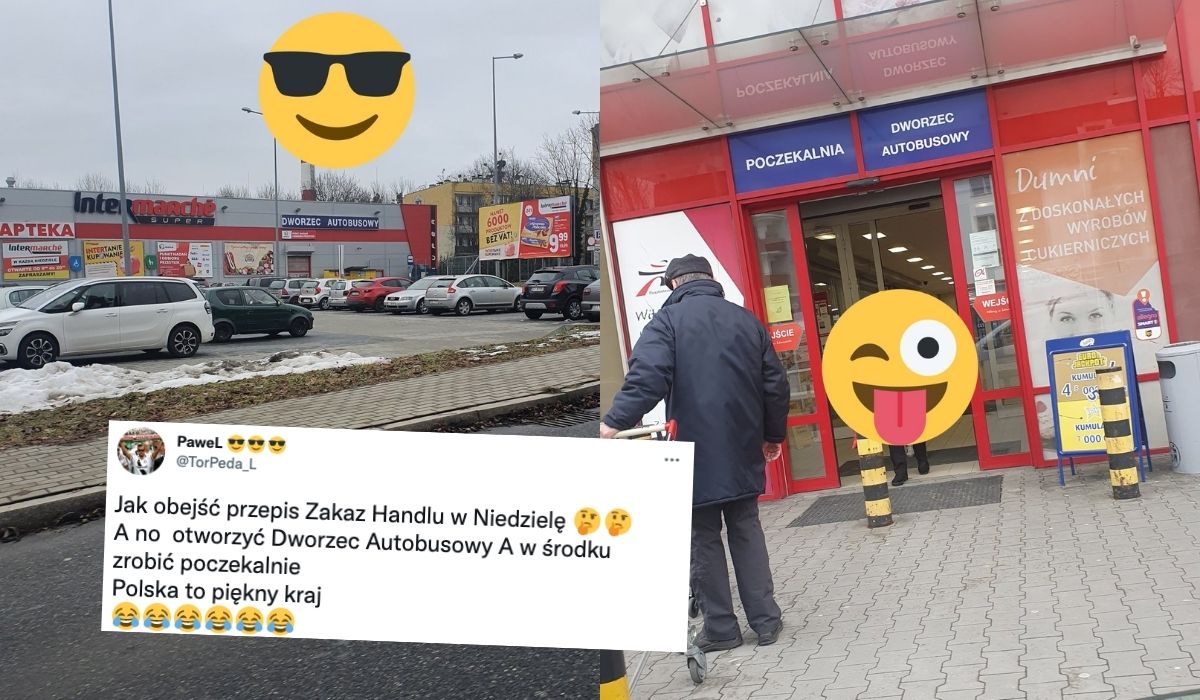 Cieszyn: market obok przystanku autobusowego ogłosił się dworcem, żeby ominąć zakaz handlu w niedzielę