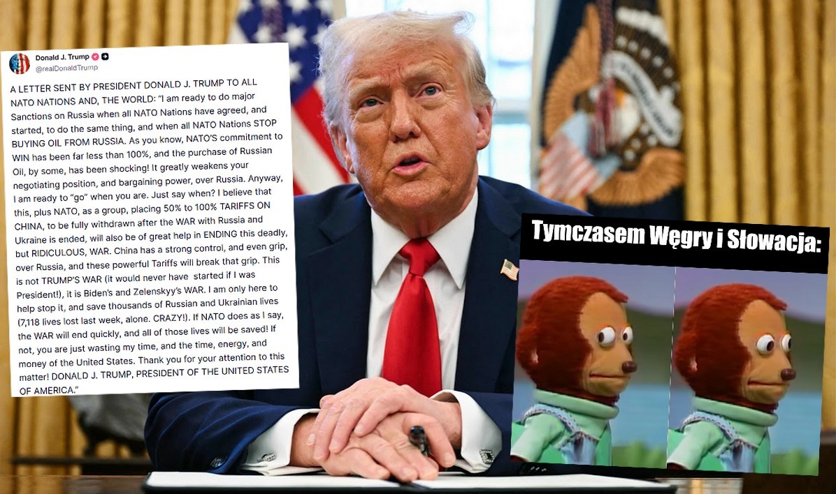 Trump obiecuje nałożenie sankcji na Rosję, jeśli kraje NATO przestaną kupować rosyjską ropę