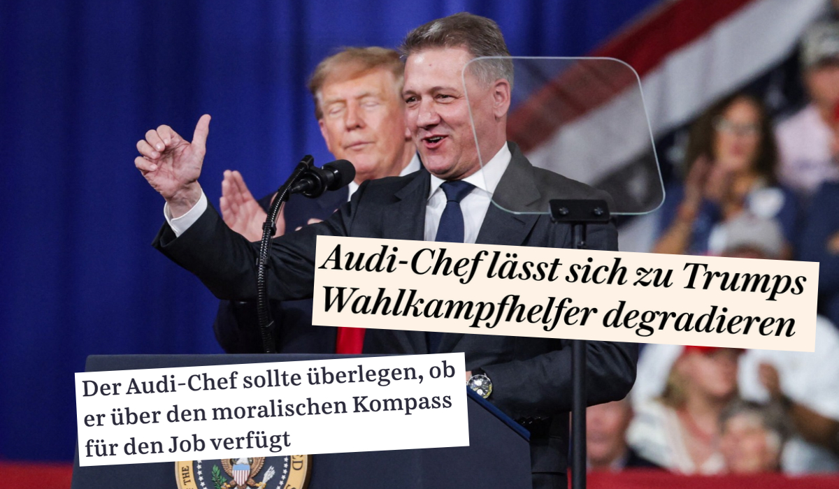 Niemcy oburzone prezesem Audi, bo pojechał ukorzyć się przed Trumpem