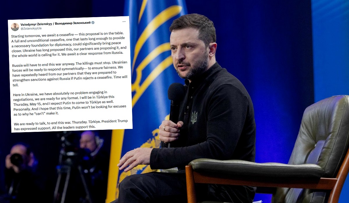 Zełenski zapowiedział, że osobiście będzie czekał na Putina w Turcji i ma nadzieję, że tym razem się nie wykręci