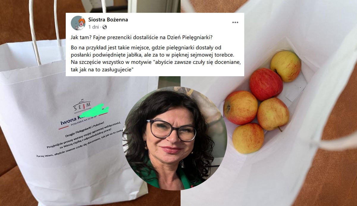Posłanka KO tłumaczy się z biedaprezentów dla pielęgniarek