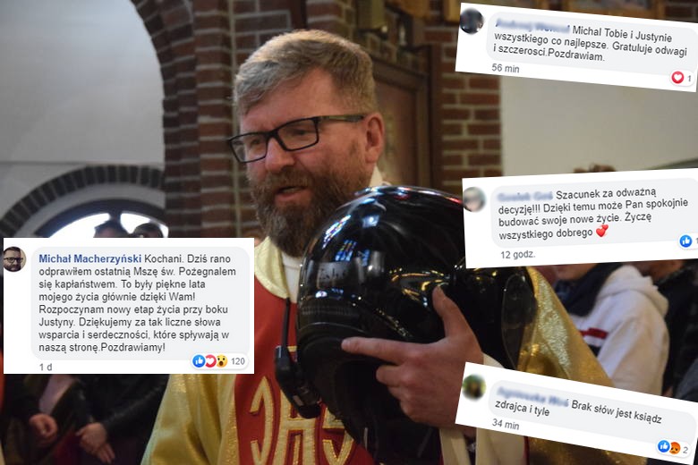 Proboszcz i kapłan motocyklistów zrzucił sutannę: zaczynam nowe życie z Justyną