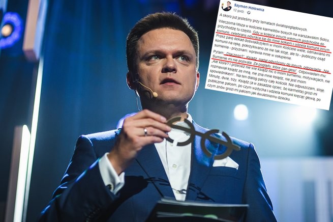 Hołownia skarży się, że ksiądz odmówił mu udzielenia komunii