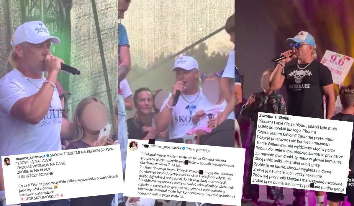 Król latino i parówek, Skolim, jest krytykowany za śpiewanie zbereźnych piosenek z dziećmi na kolanach