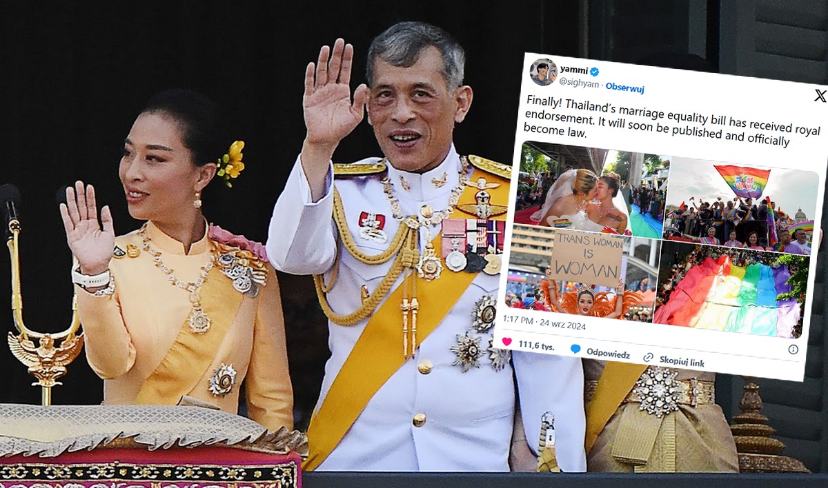 Tajlandia: Jego Królewska Mość podpisał ustawę o równości małżeńskiej