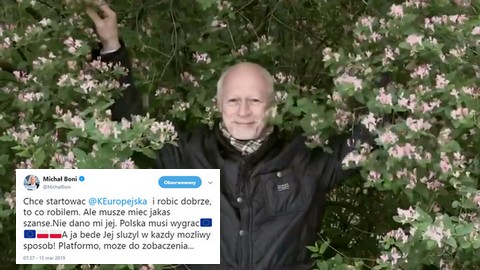 Boni odchodzi z Platformy: chcę startować z list Koalicji Europejskiej, ale nie dano mi szansy