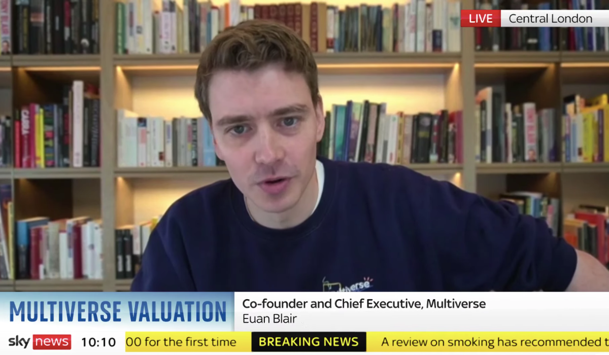 Syn premiera Tony'ego Blaira, Euan, stał się miliarderem jako twórca Multiverse