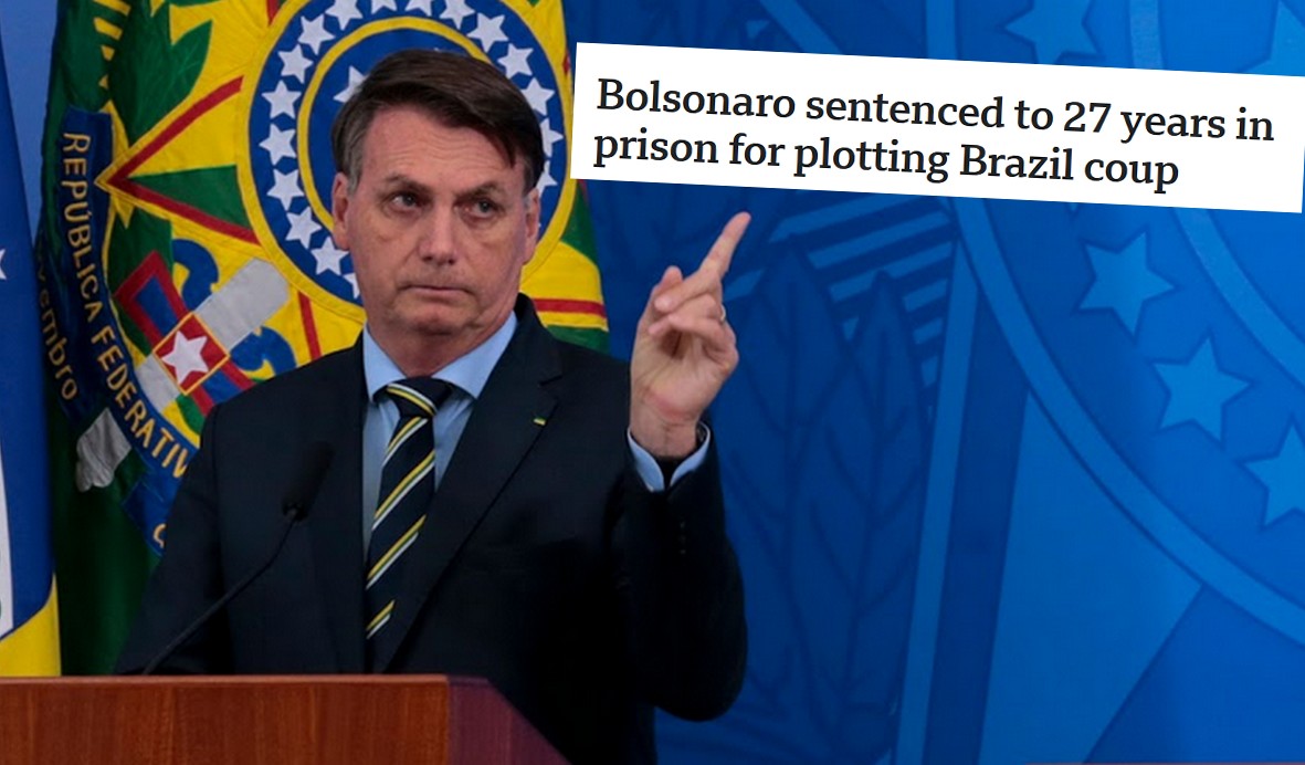 Brazylia: Bolsonaro, były prezydent, został skazany na 27 lat za planowany zamach stanu