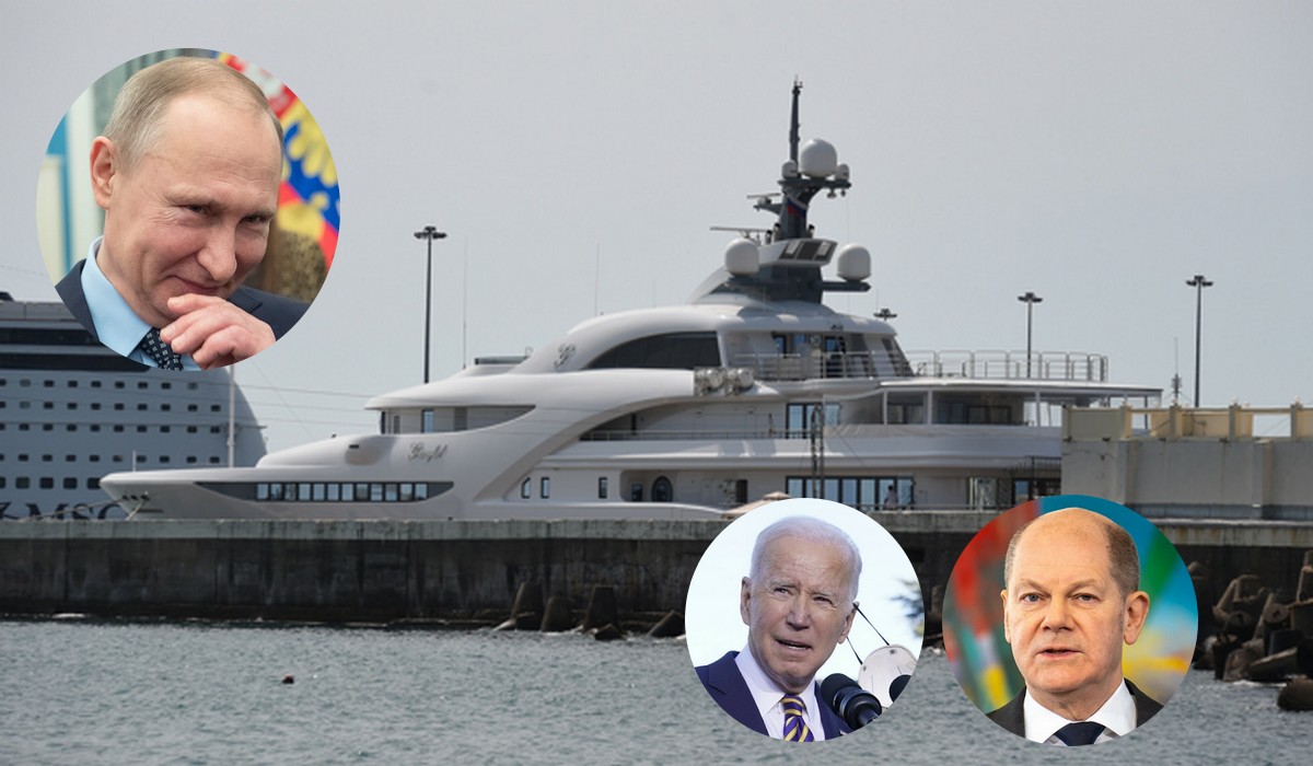 Superjacht Putina niespodziewanie wypłynął z Niemiec, gdzie był remontowany