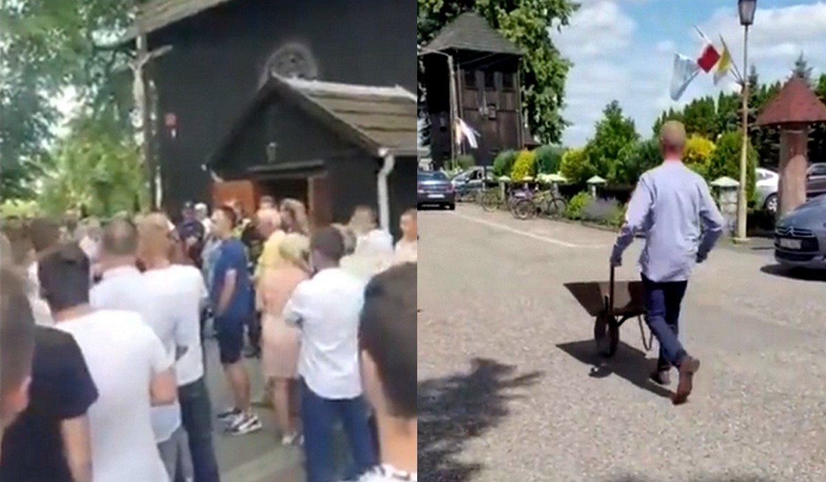 Ksiądz z parafii Jaworzno, do którego wnerwieni parafianie przyszli z taczką, zastanowił i się i złożył rezygnację