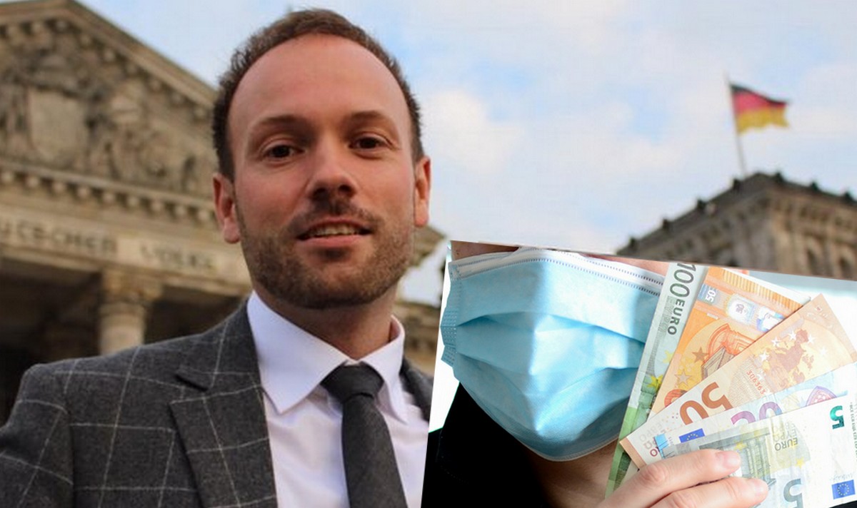 Niemiecki polityk, który zarobił na handlu maseczkami, ogłosił, że wycofuje się z polityki