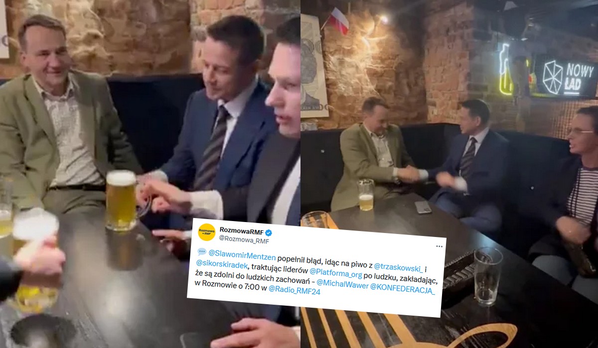 Poseł Konfederacji tłumaczy piwo z politykami PO naiwnością, która już nigdy się nie powtórzy