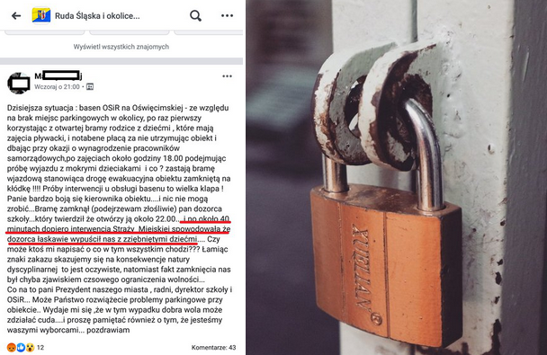 Ruda Śląska: dozorca uwięził na parkingu rodziców z dziećmi za łamanie przepisów