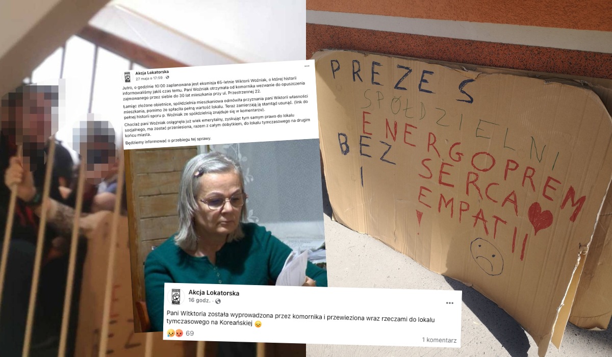 Wrocław: sąsiedzi i aktywiści usiłowali zablokować eksmisję emerytki