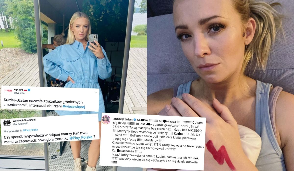 TVP oburzone wpisem celebrytki znanej z kampanii Play, nazwała straż graniczną "m*rdercami" w emocjonalnym wpisie