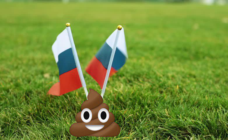 Rosyjska cenzura zablokowała Shutterstock za zdjęcie flagi Rosji w kupie