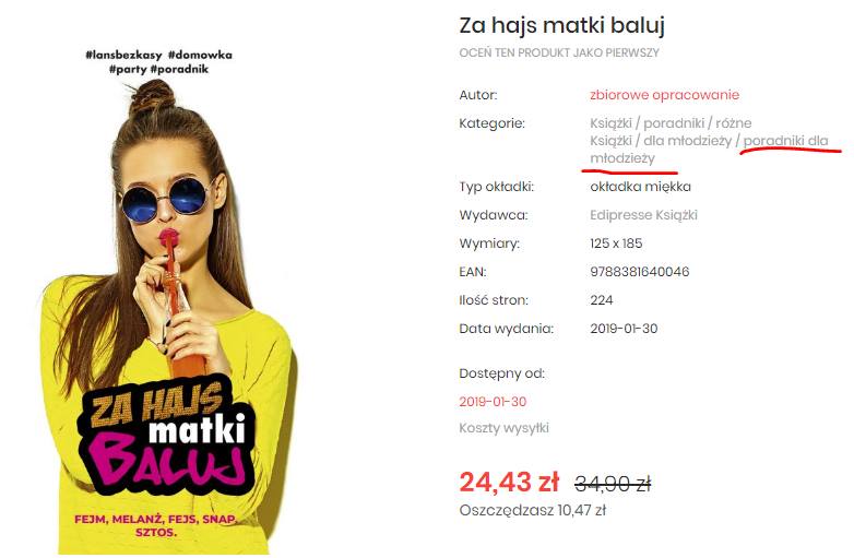 Poradnik dla młodzieży "Za hajs matki baluj"