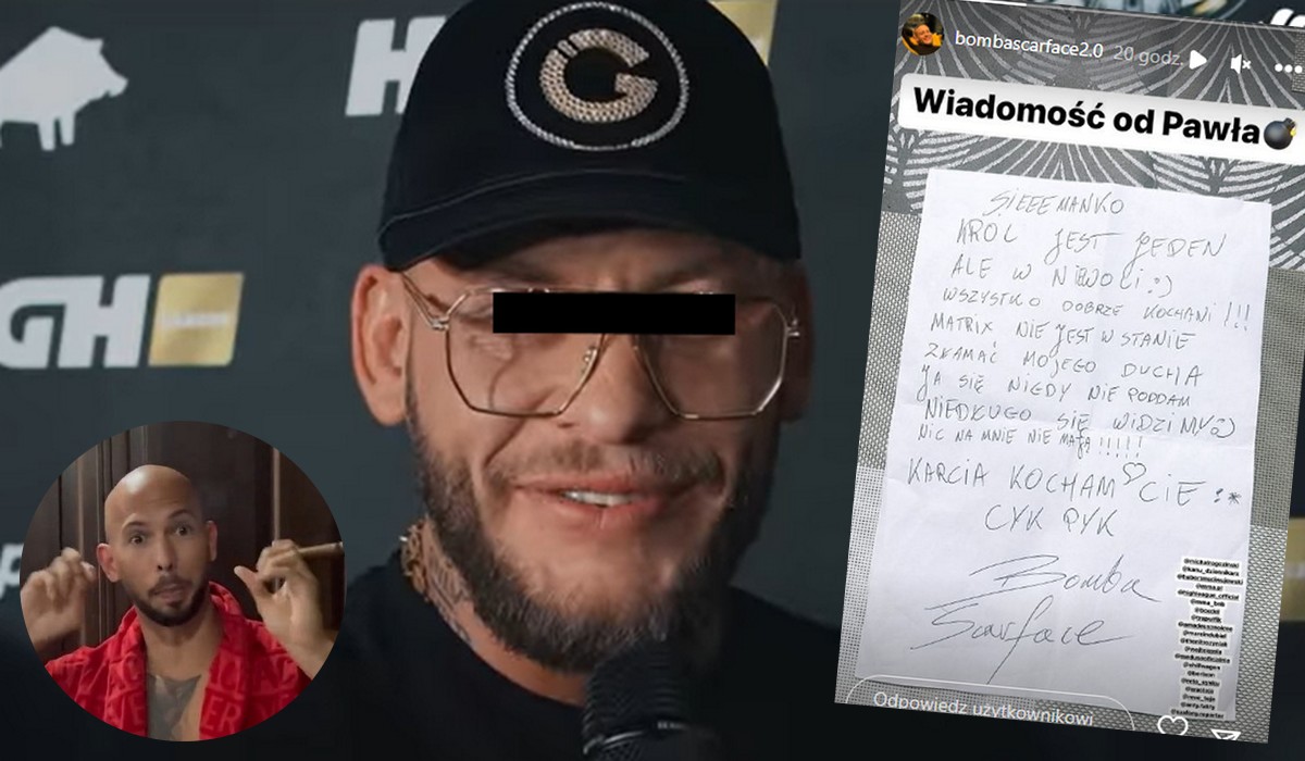 Aresztowany gwiazdor freak fightów jak Andrew Tate narzeka, że Matrix chce złamać jego ducha