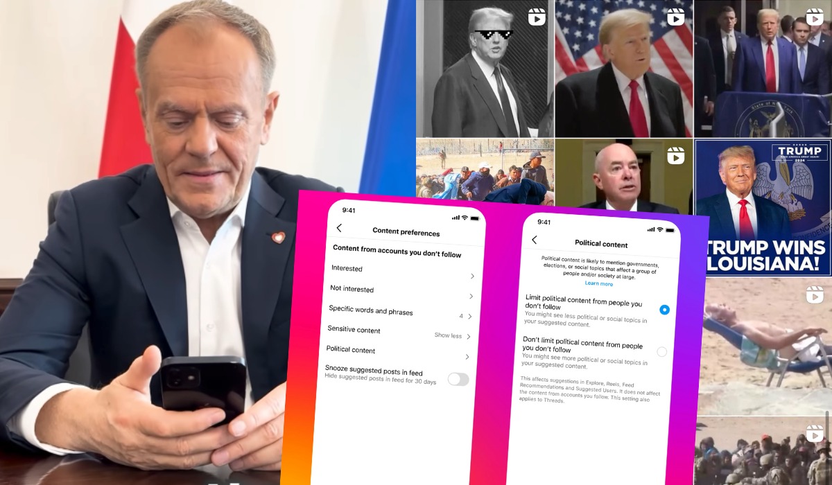 Instagram nie będzie polecał widzom treści, które uzna za polityczne