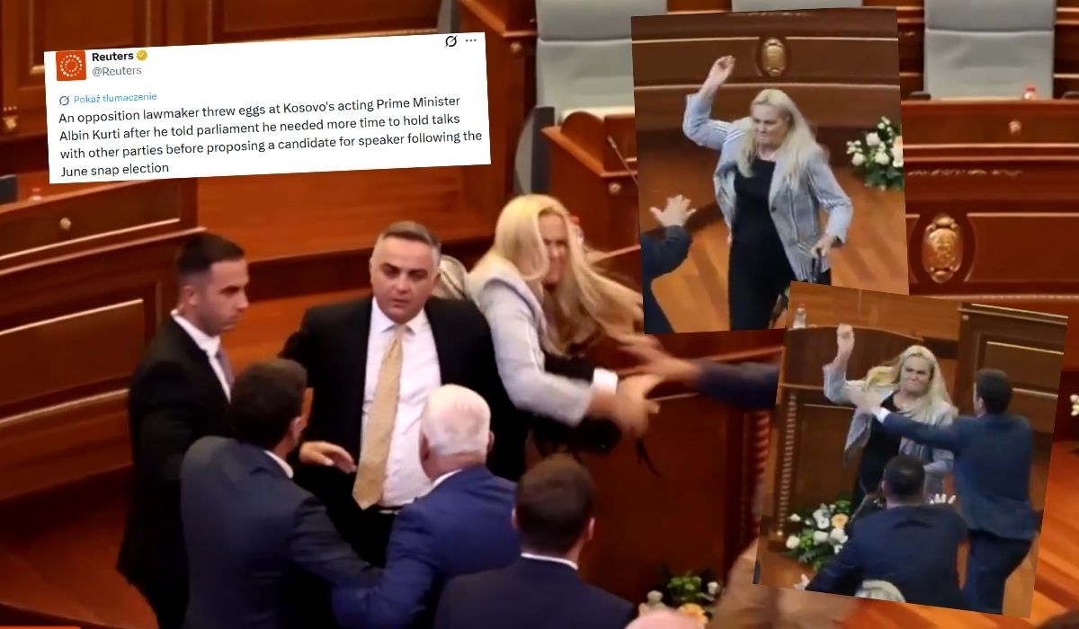 Premier Kosowa został obrzucony jajkami za olewanie terminów