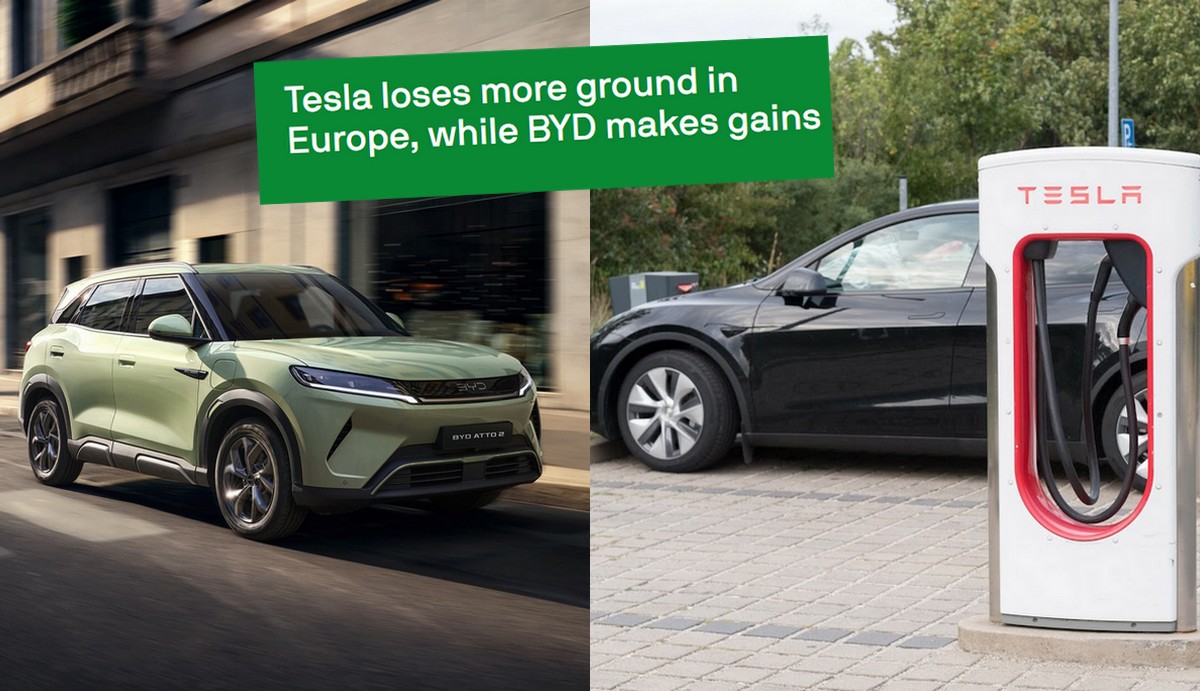 Chiński BYD powoli, ale skutecznie wypycha Teslę z Europy wynikami sprzedaży