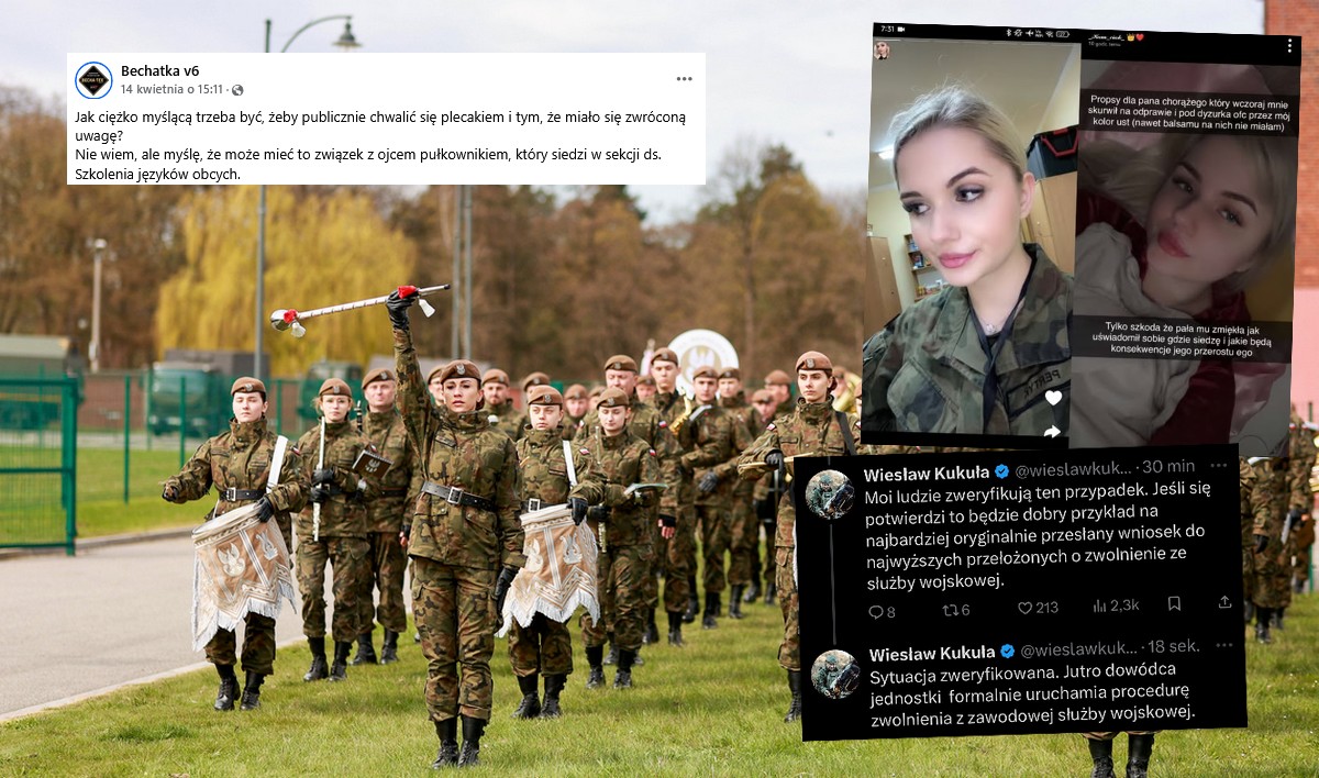 Żołnierka ochrzaniła przełożonego i pochwaliła się znajomościami, okazało się, że będą konsekwencje