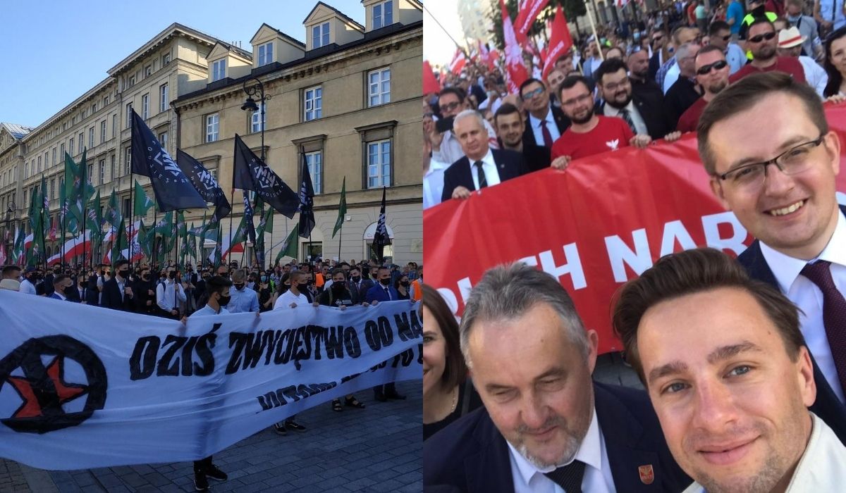 Warszawa: narodowcy nie przejęli się zakazem marszu, bo zrobili sobie zapasowe wydarzenie