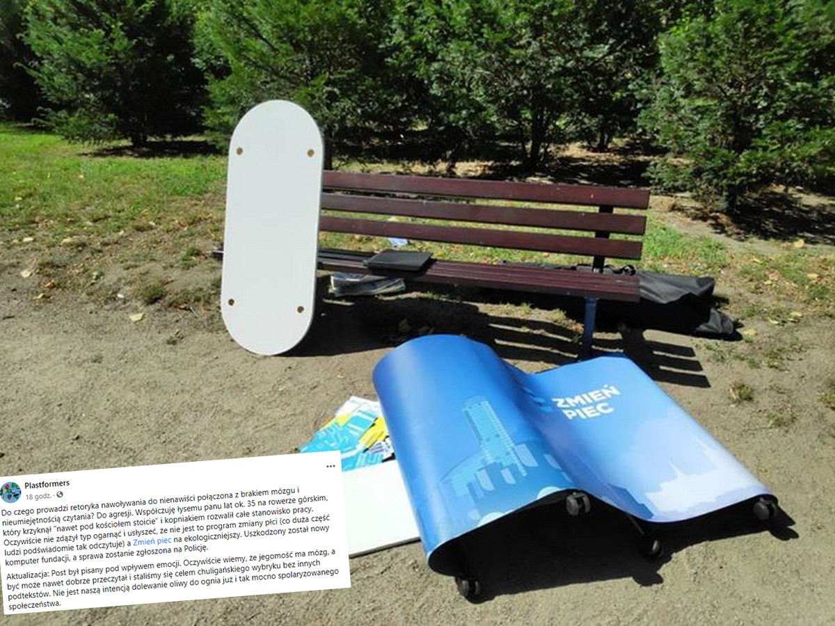 Mężczyzna zaatakował stoisko "Zmień piec" we Wrocławiu. Myślał, że chodzi o zmianę płci