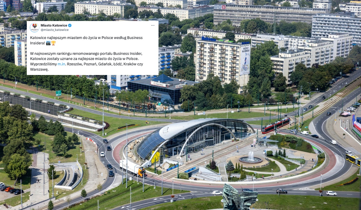 Katowice wygrały ranking na najlepsze miasto do życia w Polsce