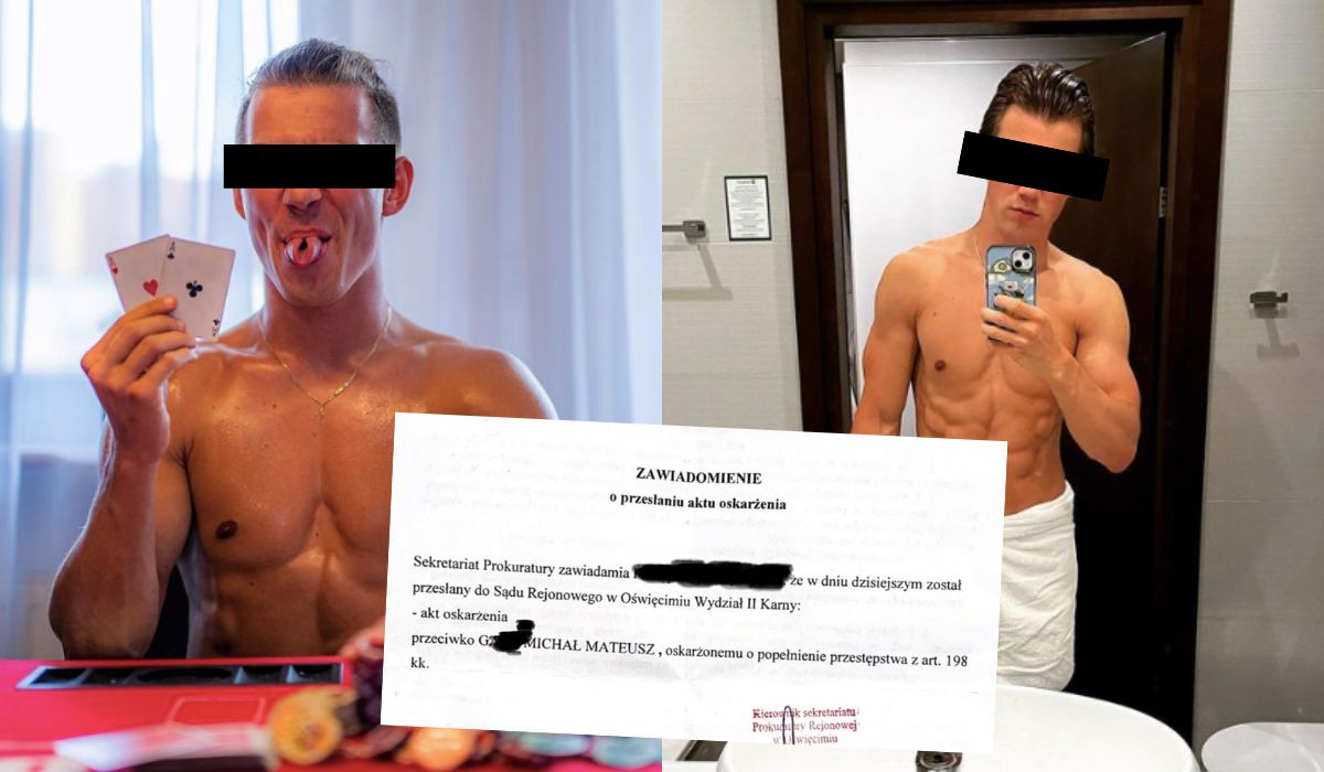 Michał G., influencer znany z Top Model z zarzutami prokuratorskimi