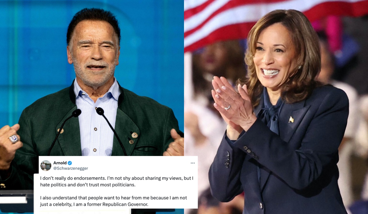 Schwarzenegger wsparł Kamalę Harris, chociaż sam jest gwiazdą Republikanów