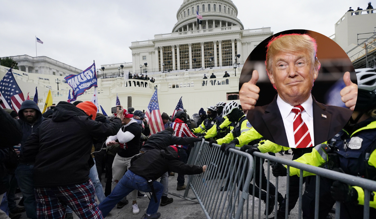 Według zeznań, Donald Trump świadomie oglądał zamieszki i nie zrobił nic, żeby zatrzymać szturm na Kapitol