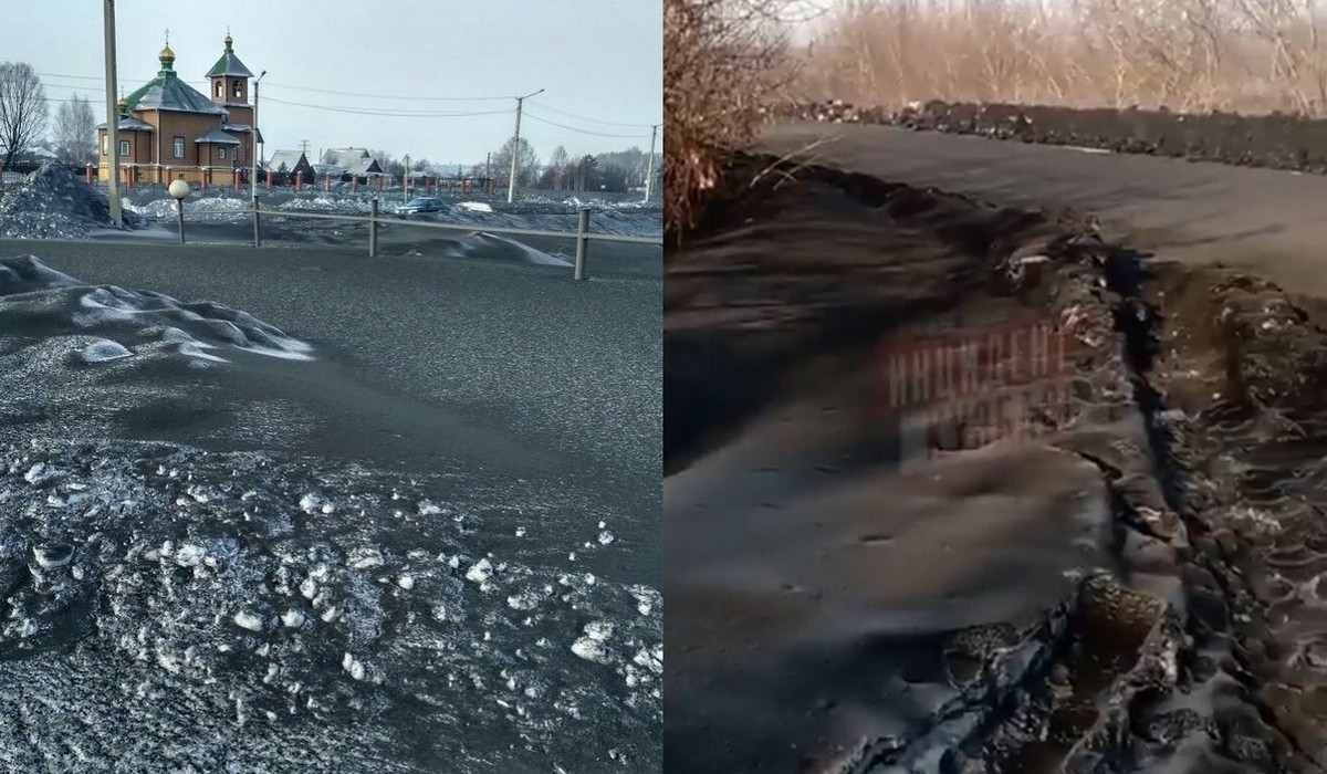 Syberia: mieszkańcy przez smog nie bardzo mają czym oddychać i pada czarny śnieg, proszą władzę o pomoc