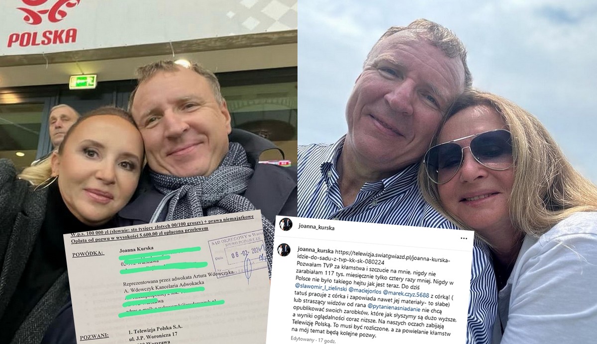 Żona Kurskiego pozwała TVP za materiał o jej zarobkach, chce odszkodowania i to dużego