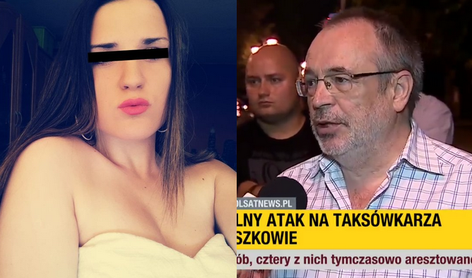 Napadnięty taksówkarz o Ewelinie i Kasprze: to ona zabrała pieniądze