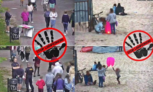 Straż Miejska we Władysławowie przestrzega przed "lampionami szczęścia"