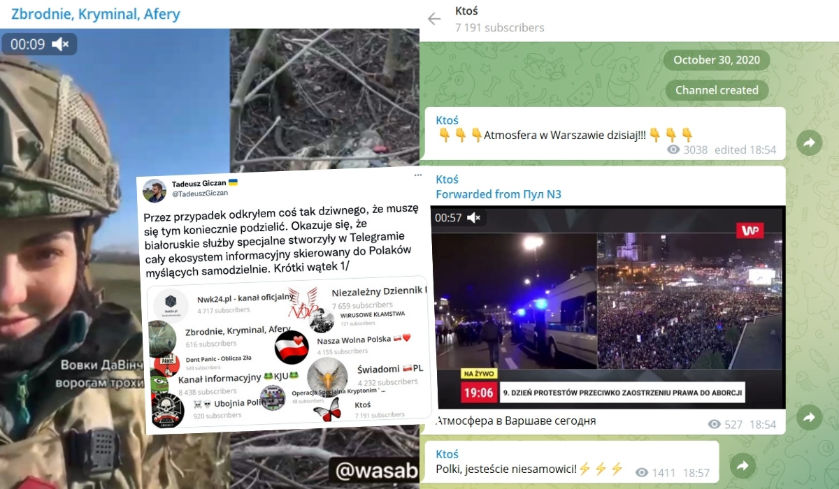 Giczan: białoruskie służby utworzyły cały ekosystem propagandy dla Polaków na Telegramie