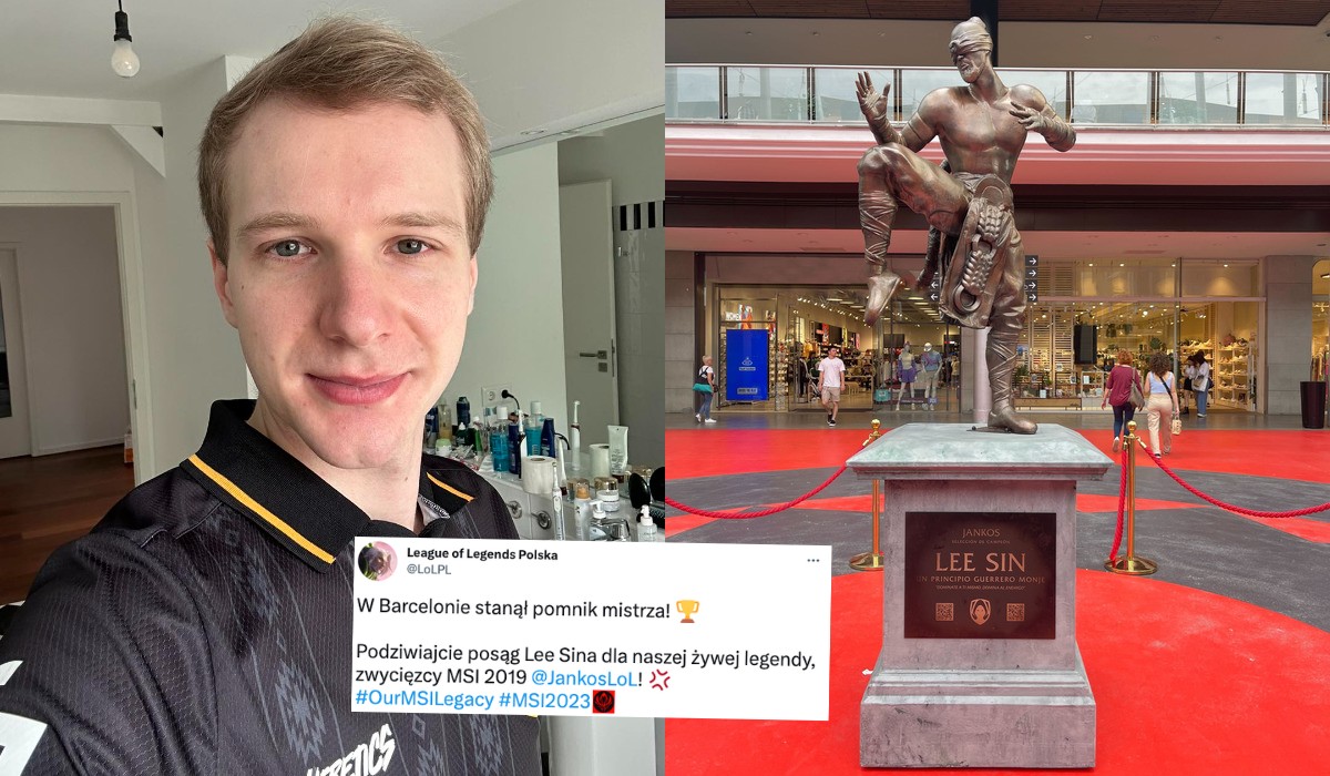 W Barcelonie stanął pomnik upamiętniający zwycięstwo polskiego gracza w LOLu, przedstawia mnicha-wojownika 