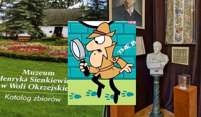 Wola Okrzejska: zaginione eksponaty z muzeum odnalazły się w gablotach udostępnionych zwiedzającym