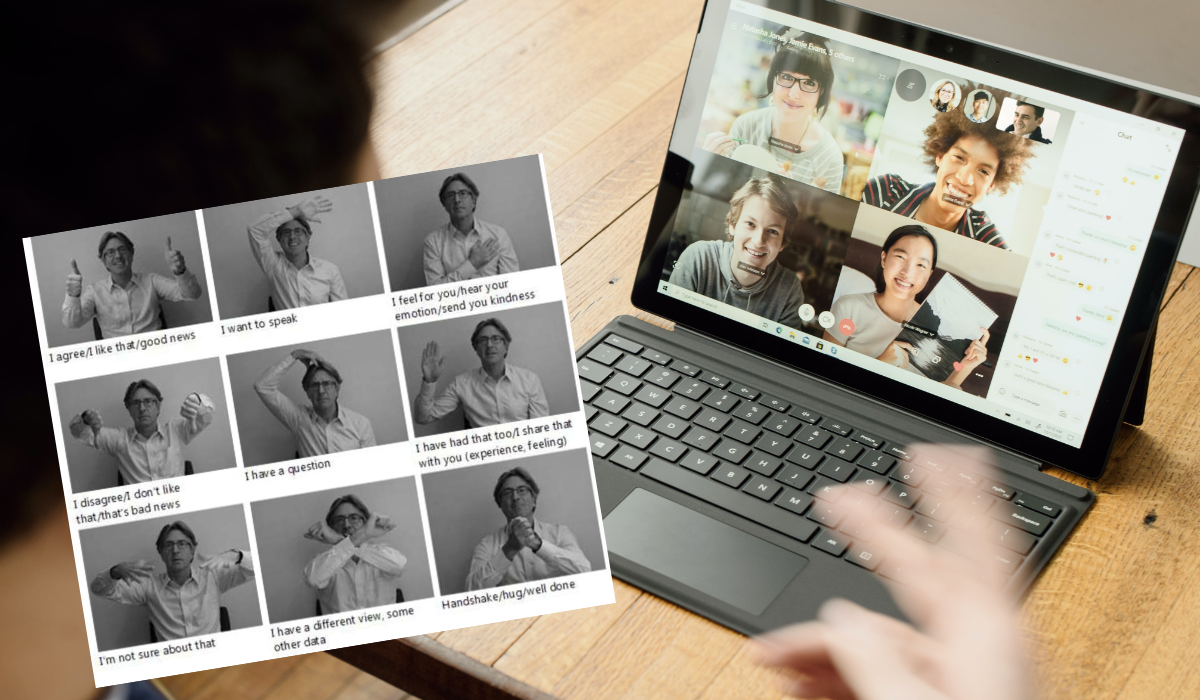 Według naukowców używanie zestawu gestów może znacznie poprawić wideokonferencje