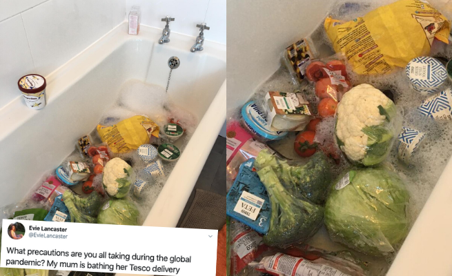 UK: ludzie zaczynają brać temat na poważnie. Niektórzy "kąpią zakupy"