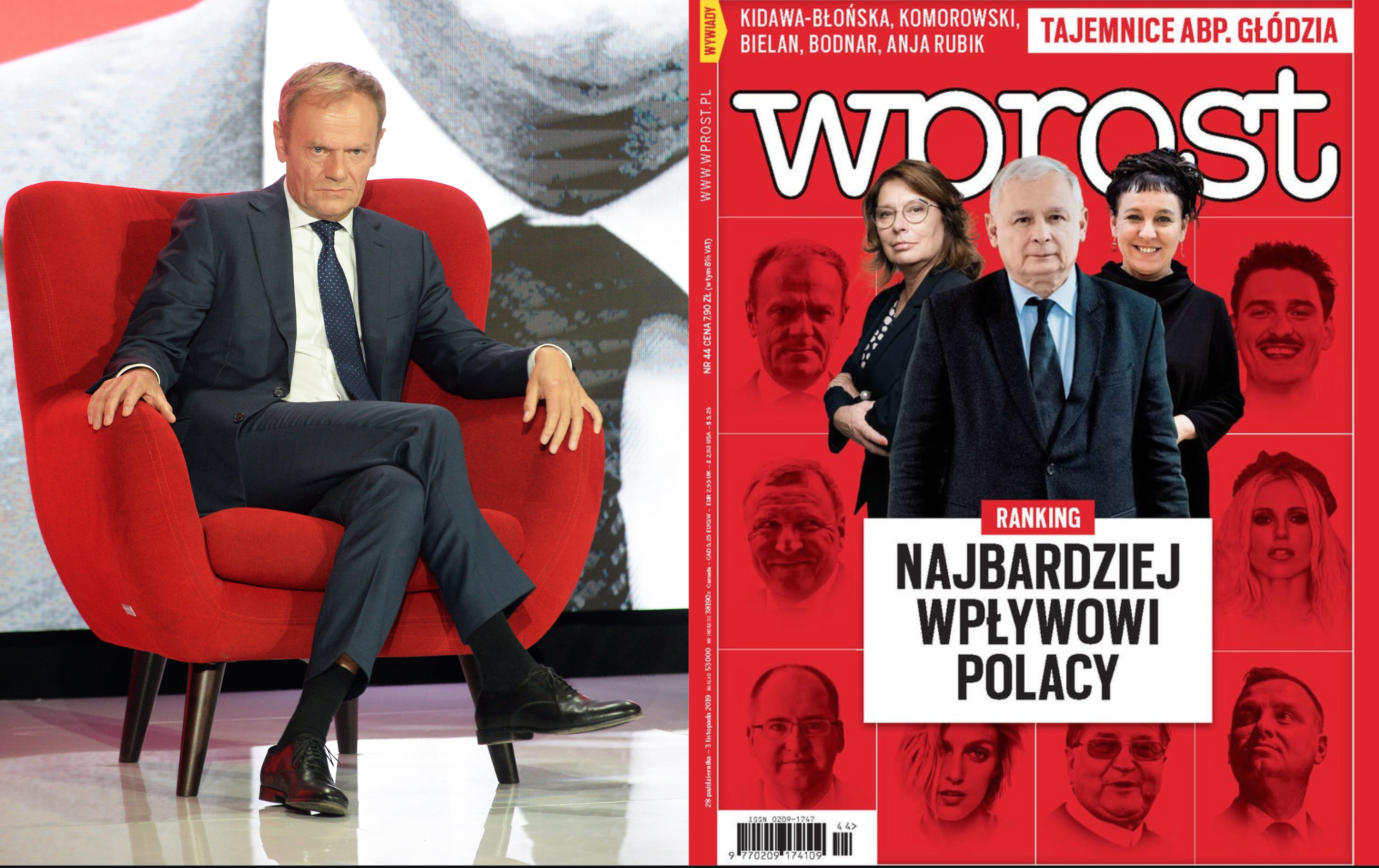 Kaczyński i Tokarczuk najbardziej wpływowymi Polakami według Wprost