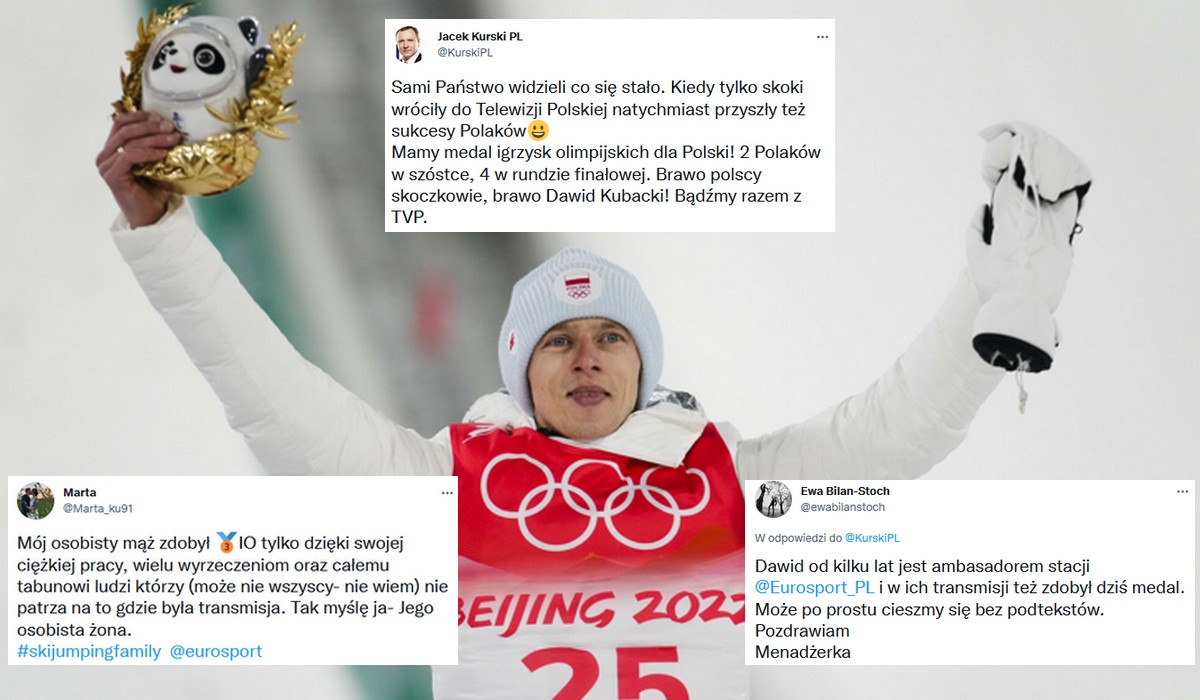 Marta Kubacka, żona medalisty dementuje, jakoby za sukces jej męża odpowiedzialne było TVP