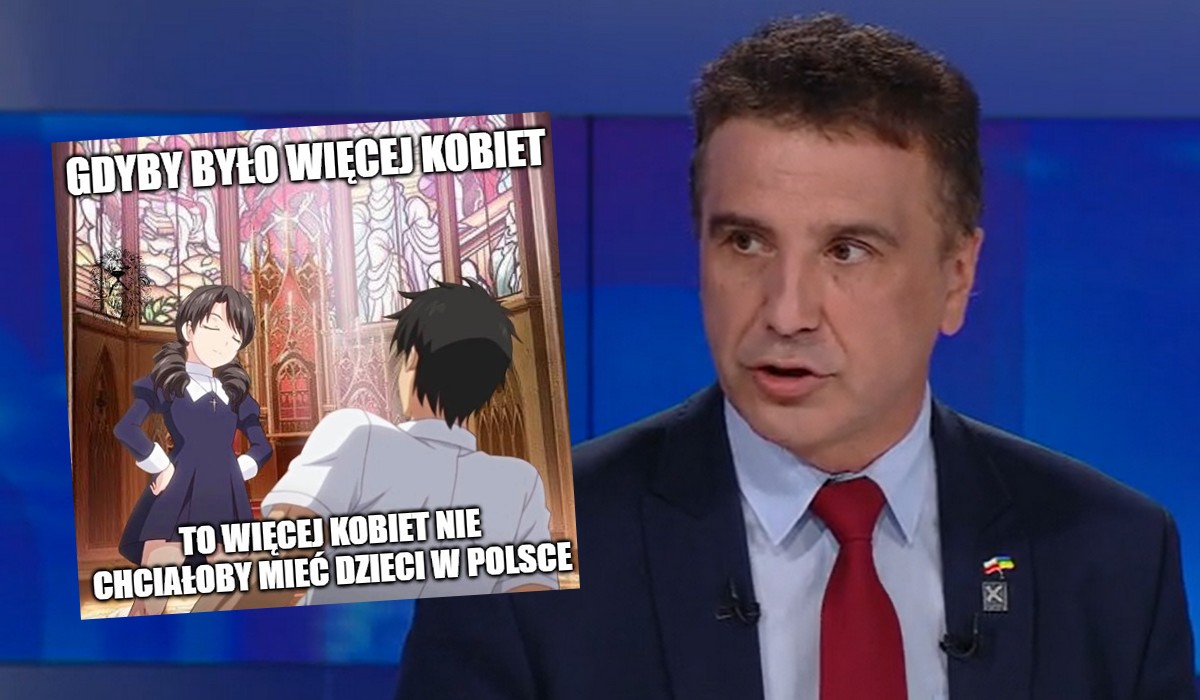 Poseł Kukiz'15 wyjaśnia, że rodzi się mniej dzieci, bo mamy mniej kobiet